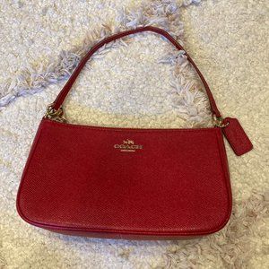 Coach Red Shoulder Bag Purse